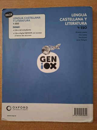 Libro Lengua Castellana y Literatura. 4°ESO.