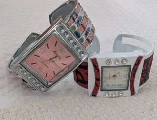 Lote 2 relojes mujer fantasía talla única