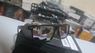 Gafas Sol KINGSEVEN Cristal Plata Patillas Madera