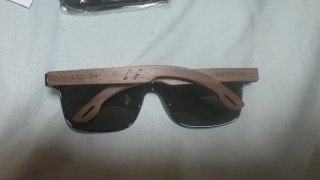 Gafas Sol KINGSEVEN Cristal Plata Patillas Madera