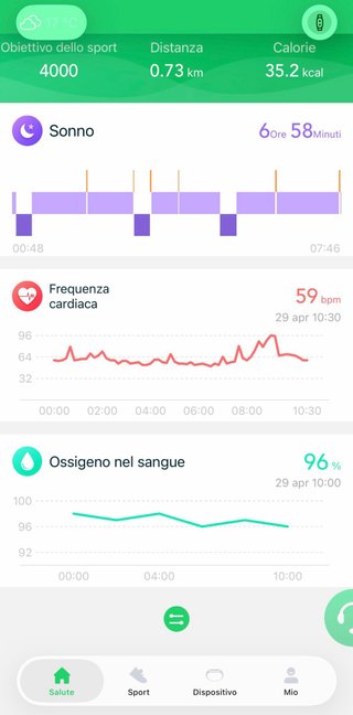 Smartwatch compatto da donna 100 sport