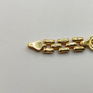 00704 Pulsera Oro 18k Herraduras y Caballos