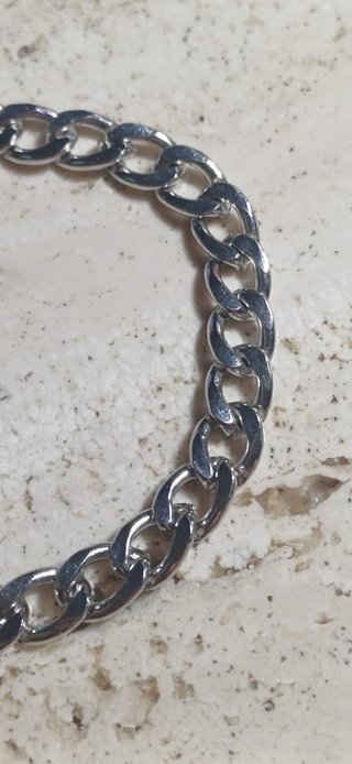 Pulsera eslabones cubanos 'gourmet' 16cm x 7mm