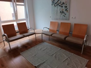 Bancada sala de espera para oficinas, clínicas.