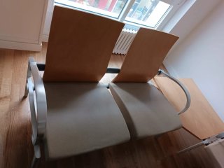 Bancada sala de espera para oficinas, clínicas.