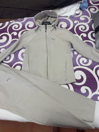 Conjunto Chándal Puma Niño Beige