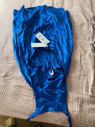 Vestido Zara Verano Azul Talla Única