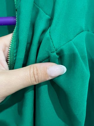 Blusa verde con cremallera talla XL