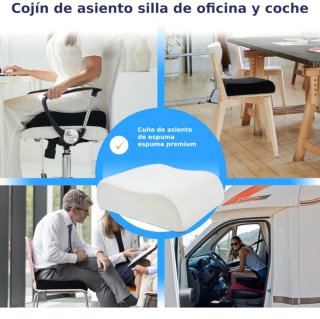 Cojín Asiento Elevador Ergonómico Negro