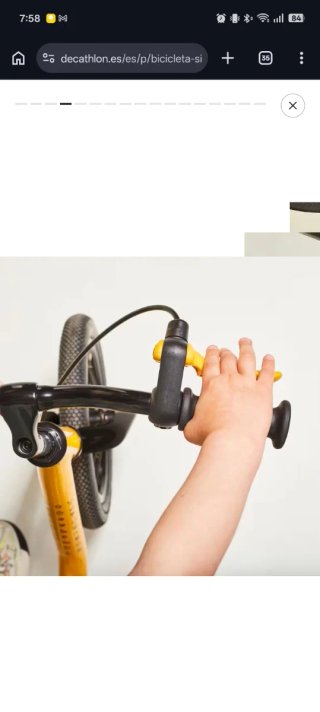 Bicicleta de equilibrio infantil.