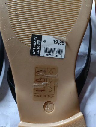Sandali infradito Bata donna neri