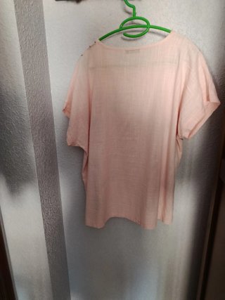 Blusa ITOU Lino Rosa Pastel