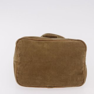 FENDI Mamma Baguette Shoulder Bag Corduroy Brown