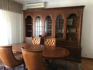 Mueble Salón con Vitrina Madera
