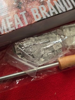 Plancha para marcar carne con letras