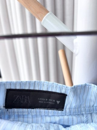Falda pantalón Zara azul Talla M algodón