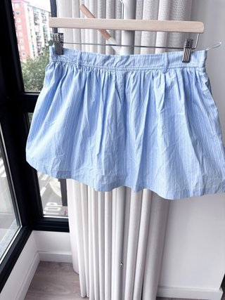 Falda pantalón Zara azul Talla M algodón
