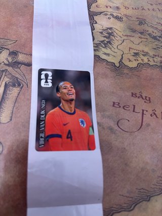 Cromo Coca-Cola Mundial Van Dijk NED
