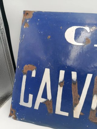 CHAPA ESMALTADA "CALLE DE CALVO SOTELO"