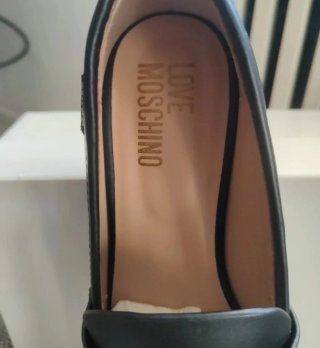 Mocassini Moschino Pelle Neri
