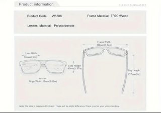 Gafas Sol Kingseven Cristal Negro Patillas Madera