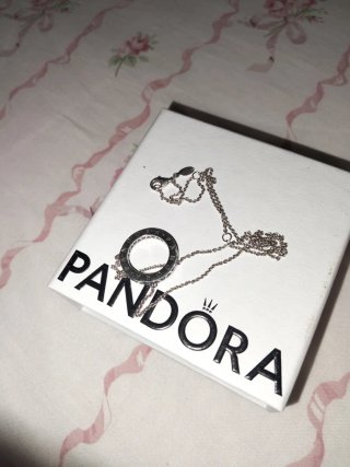 Collar Pandora Plata Circonitas Nuevo