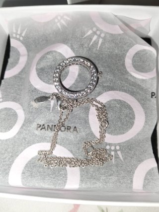 Collar Pandora Plata Circonitas Nuevo