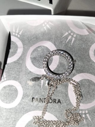 Collar Pandora Plata Circonitas Nuevo