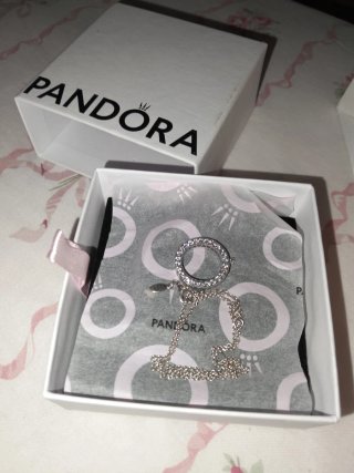 Collar Pandora Plata Circonitas Nuevo