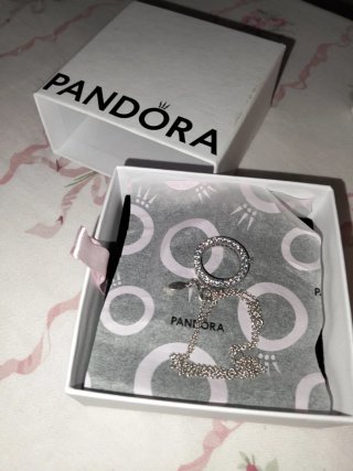 Collar Pandora Plata Circonitas Nuevo