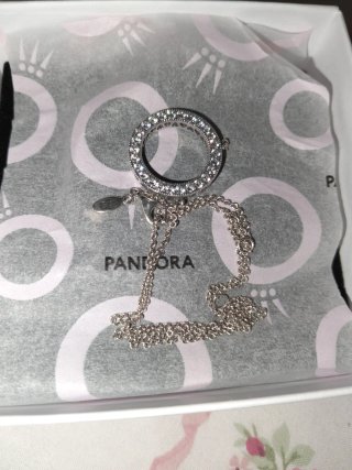 Collar Pandora Plata Circonitas Nuevo