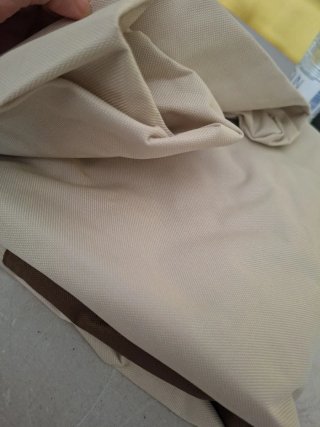 Funda de silla de tela con cierres
