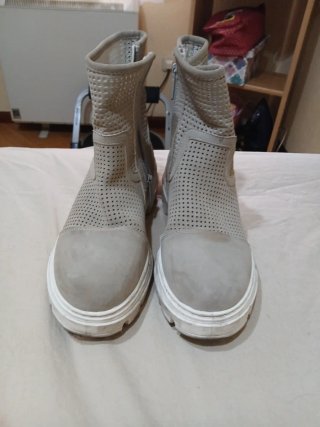 Botines Mustang Verano Beige Perforados