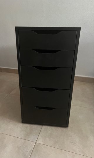 Cajonera negra 5 cajones