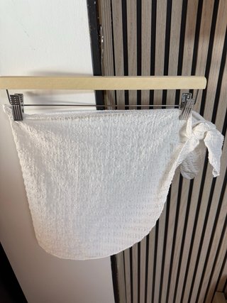 Falda playera blanca
