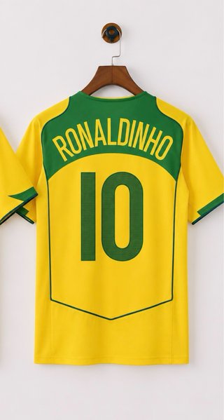 Camiseta Brasil 2004 Ronaldinho #10