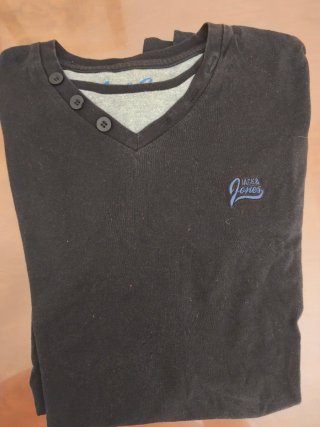 Camiseta Jack&Jones manga larga negra