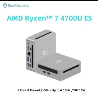 Mini PC AMD Ryzen 7 Gris/Plata Aluminio