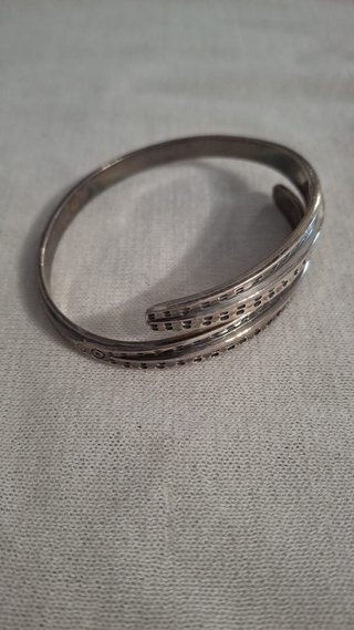 Pulsera brazalete plata David Andersen años 60