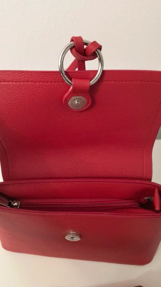 Bolso bandolera mujer rojo