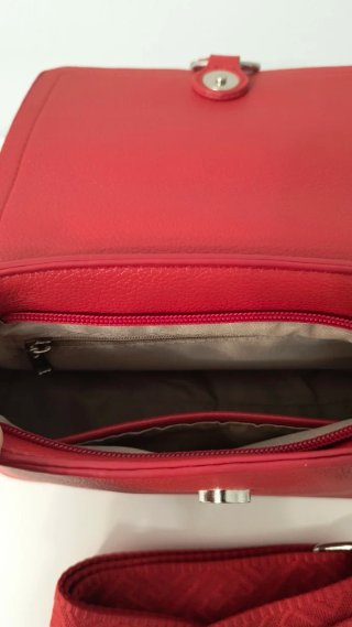 Bolso bandolera mujer rojo