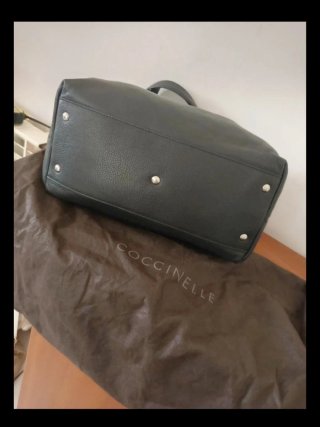 Borsa Coccinelle Vera Pelle Nera