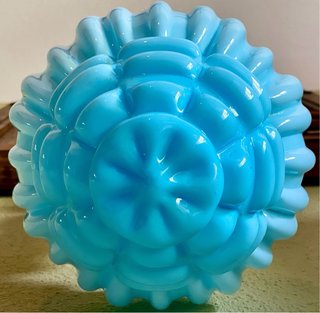 Antigua Lámpara Art Déco Opalina Doble