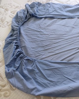 Bajera azul cama de matrimonio