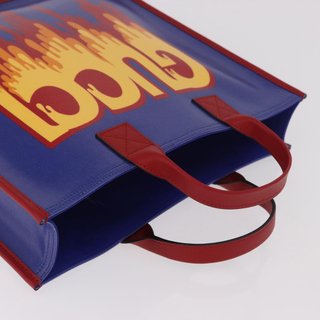 GUCCI Hand Bag PVC Blue Red 550763 Auth 183061M -