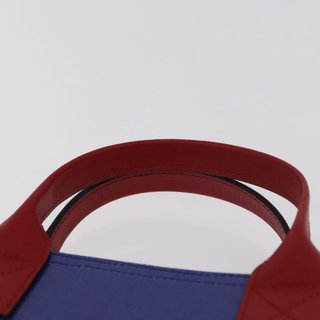 GUCCI Hand Bag PVC Blue Red 550763 Auth 183061M -