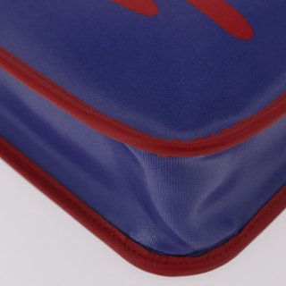 GUCCI Hand Bag PVC Blue Red 550763 Auth 183061M -