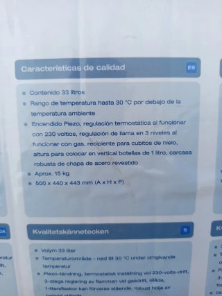 Nevera Dometic Camping Autocaravana
