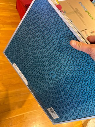 Mesa plegable camping niños azul