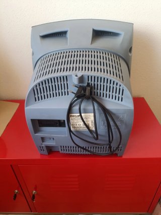 Televisión Philips con VHS Azul